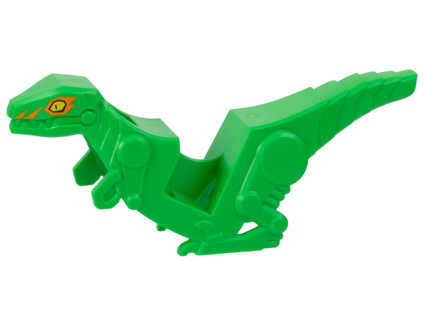 Motorcycle Fairing, Stuntz Velociraptor Bike with Yellow Eyes and Orange Markings Pattern