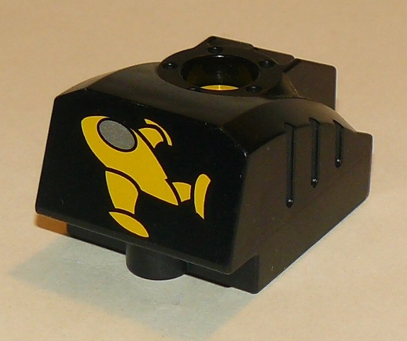 Duplo, Toolo MyBot Engine Program Brick with Yellow Airplane Pattern