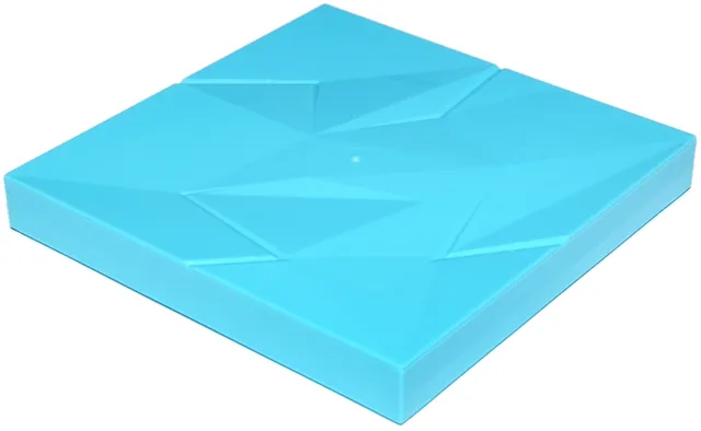 Brick, Modified 6 x 6 x 2/3 No Studs with Ice Crystal Surface Profile