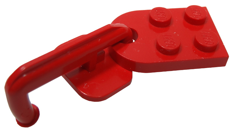 Plate, Modified 2 x 3 with Hole (Train Coupler Closed) with Hook