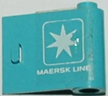 Door 1 x 3 x 2 Right with White Maersk Line Logo Pattern (Sticker) - Set 1552-1