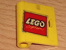 Door 1 x 3 x 3 Left with LEGO Logo Open O Style Pattern (Sticker) - Set 685