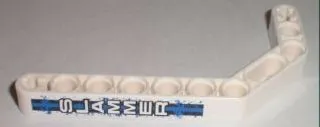 Technic, Liftarm, Modified Bent Thick 1 x 11.5 Double with 'SLAMMER' Pattern (Sticker) - Set 8211