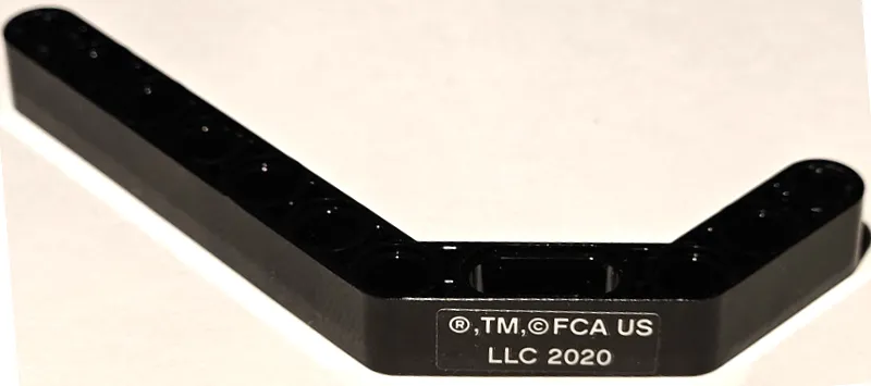 Technic, Liftarm, Modified Bent Thick 1 x 11.5 Double with '®,TM,© FCA US LLC 2020' Pattern (Sticker) - Set 42111