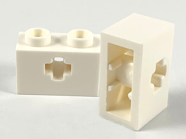 Technic, Brick 1 x 2 with Axle Hole and Inside Side Supports