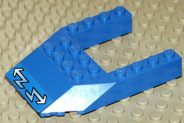 Wedge 6 x 8 Cutout with Zigzag Arrows Pattern (Sticker) - Sets 4560 / 4561