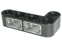 Technic, Liftarm, Modified Bent Thick L-Shape 2 x 4 with Headlight Pattern Model Left Side (Sticker) - Set 8466