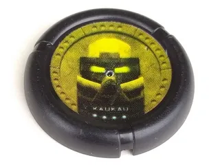 Throwing Disk with Bionicle Bamboo Kaukau Mask Pattern