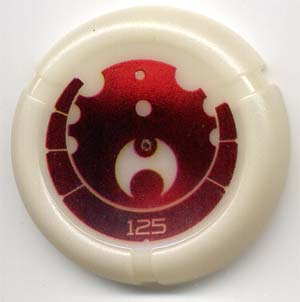 Throwing Disk with Bionicle Kanoka 125 Ta-Metru Pattern
