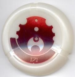 Throwing Disk with Bionicle Kanoka 171 Ta-Metru Pattern