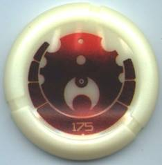 Throwing Disk with Bionicle Kanoka 175 Ta-Metru Pattern