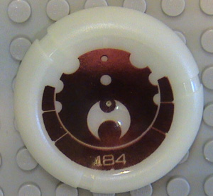 Throwing Disk with Bionicle Kanoka 184 Ta-Metru Pattern