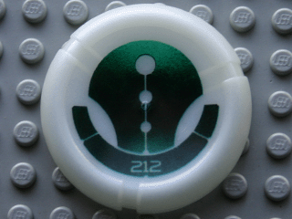 Throwing Disk with Bionicle Kanoka 212 Ga-Metru Pattern