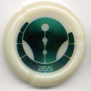 Throwing Disk with Bionicle Kanoka 265 Ga-Metru Pattern