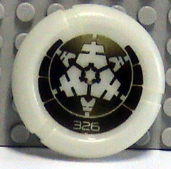 Throwing Disk with Bionicle Kanoka 326 Po-Metru Pattern