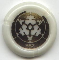 Throwing Disk with Bionicle Kanoka 357 Po-Metru Pattern