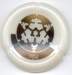Throwing Disk with Bionicle Kanoka 361 Po-Metru Pattern