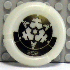 Throwing Disk with Bionicle Kanoka 382 Po-Metru Pattern