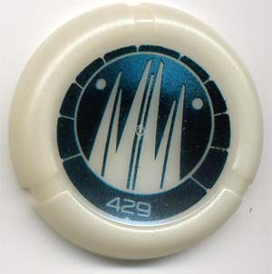 Throwing Disk with Bionicle Kanoka 429 Ko-Metru Pattern