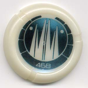 Throwing Disk with Bionicle Kanoka 468 Ko-Metru Pattern