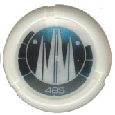 Throwing Disk with Bionicle Kanoka 485 Ko-Metru Pattern