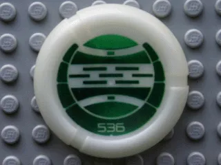 Throwing Disk with Bionicle Kanoka 536 Le-Metru Pattern