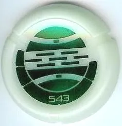 Throwing Disk with Bionicle Kanoka 543 Le-Metru Pattern