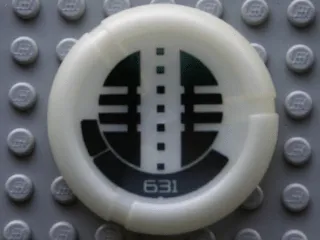 Throwing Disk with Bionicle Kanoka 631 Onu-Metru Pattern