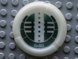 Throwing Disk with Bionicle Kanoka 646 Onu-Metru Pattern