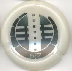 Throwing Disk with Bionicle Kanoka 677 Onu-Metru Pattern