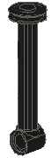 Technic, Shock Absorber 10L Damped, Piston Rod with Gasket Assembly