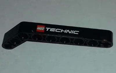 Technic, Liftarm, Modified Bent Thick 1 x 9 (7 - 3) with LEGO TECHNIC Logo Pattern Model Left Side (Sticker) - Sets 9395 / 9398