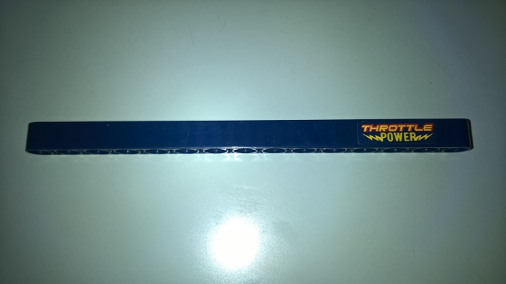 Technic, Liftarm Thick 1 x 15 with 'THROTTLE POWER' Pattern Model Left Side (Sticker) - Set 41999