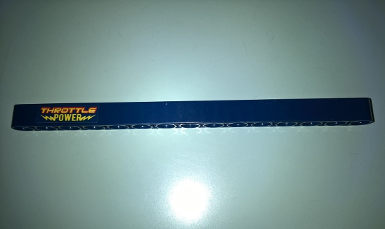 Technic, Liftarm Thick 1 x 15 with 'THROTTLE POWER' Pattern Model Right Side (Sticker) - Set 41999