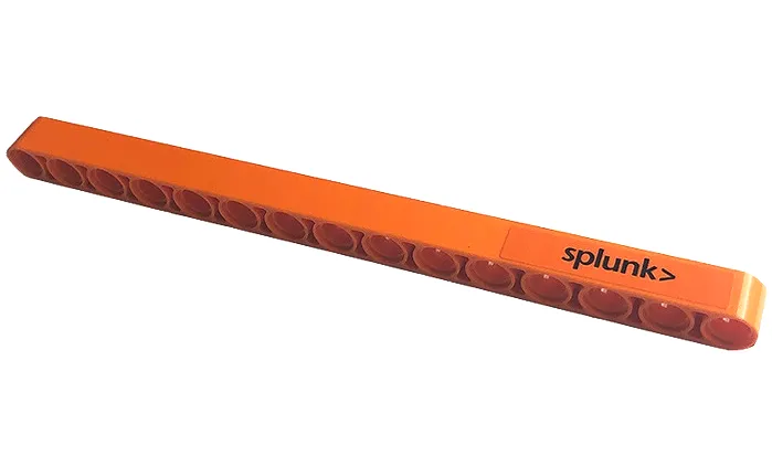 Technic, Liftarm Thick 1 x 15 with Black 'splunk>' Pattern Model Right Side (Sticker) - Set 42141