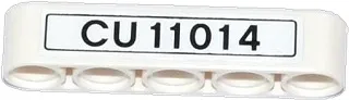 Technic, Liftarm Thick 1 x 5 with 'CU 11024' Pattern (Sticker) - Set 42024