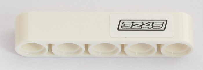 Technic, Liftarm Thick 1 x 5 with Silver '3245' Pattern Model Right Side (Sticker) - Set 42043