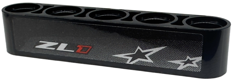 Technic, Liftarm Thick 1 x 5 with Red and Silver 'ZL1' and 2 Stars Pattern Model Right Side (Sticker) - Set 42153