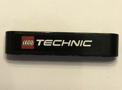 Technic, Liftarm Thick 1 x 5 with LEGO TECHNIC Logo Pattern (Sticker) - Set 9398