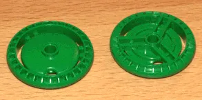 Technic, Disk 5 x 5 - Notched WITHOUT Pin