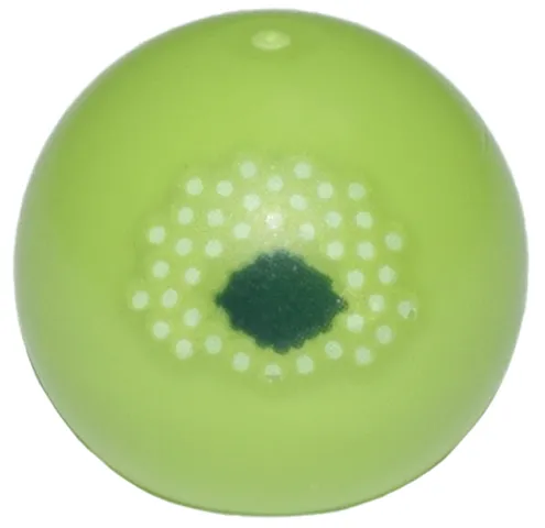 Technic Ball Joint with Dark Green Splotch and White Dots Pattern (Chinese Praying Mantis Eye)