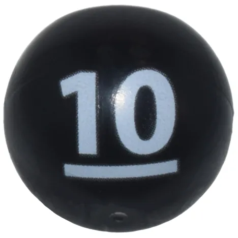 Technic Ball Joint with White '10' and Underline Pattern