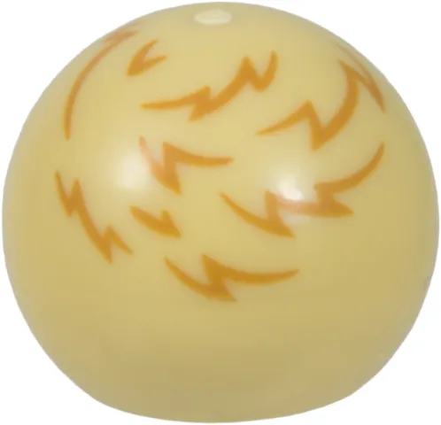 Technic Ball Joint with Medium Nougat Animal Fur Lines Pattern (Star Trek Tribble Furry Alien)