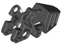 Bionicle Foot with Ball Joint Socket 3 x 6 x 2 1/3, Rounded Tops