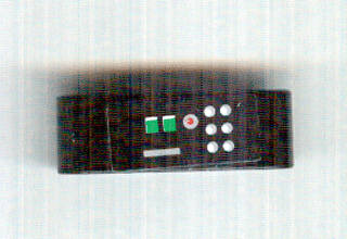 Technic, Liftarm Thick 1 x 3 with Red, Green and White Buttons Pattern Model Left (Sticker) - Set 8010