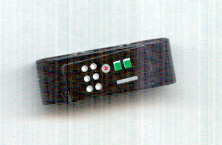 Technic, Liftarm Thick 1 x 3 with Red, Green and White Buttons Pattern Model Right (Sticker) - Set 8010