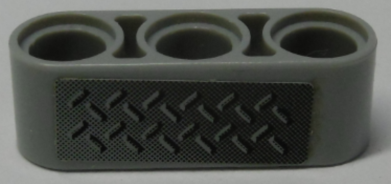 Technic, Liftarm Thick 1 x 3 with Tread Plate Pattern (Sticker) - Set 42009