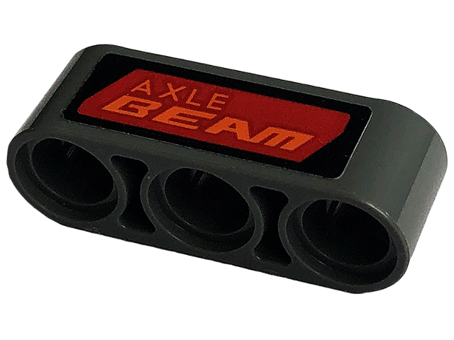 Technic, Liftarm Thick 1 x 3 with 'AXLE BEAM' Pattern Model Left Side (Sticker) - Set 42129