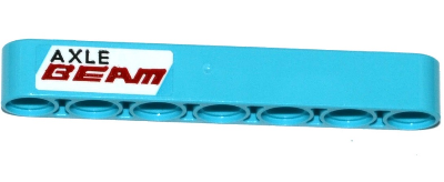 Technic, Liftarm Thick 1 x 7 with 'AXLE BEAM' Pattern (Sticker) - Set 42050