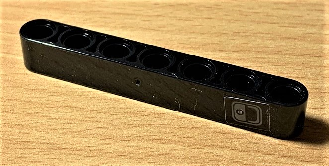 Technic, Liftarm Thick 1 x 7 with Dark Bluish Gray Door Handle Pattern (Sticker) - Set 42078